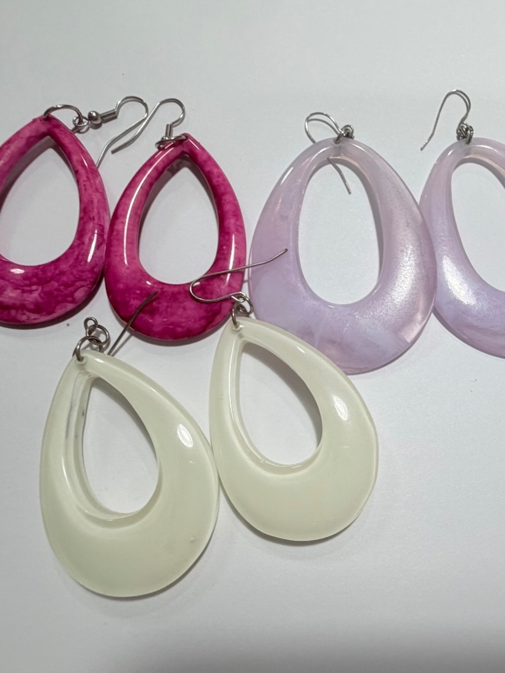 3 sets of Bright Colored Earrings